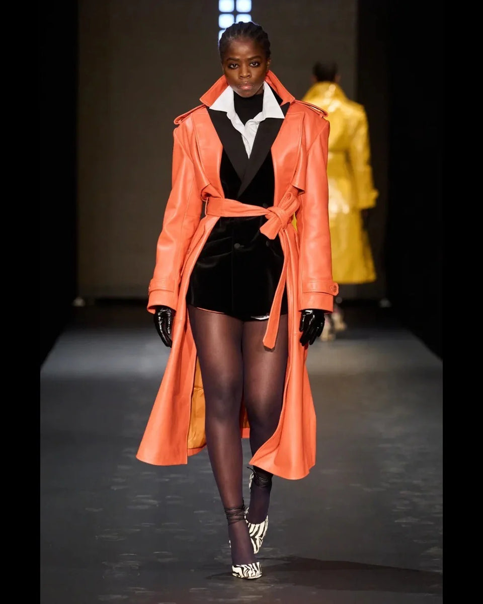 The Fulton Trench Coat PRE-ORDER F'26 - Orange – Romeo Hunte