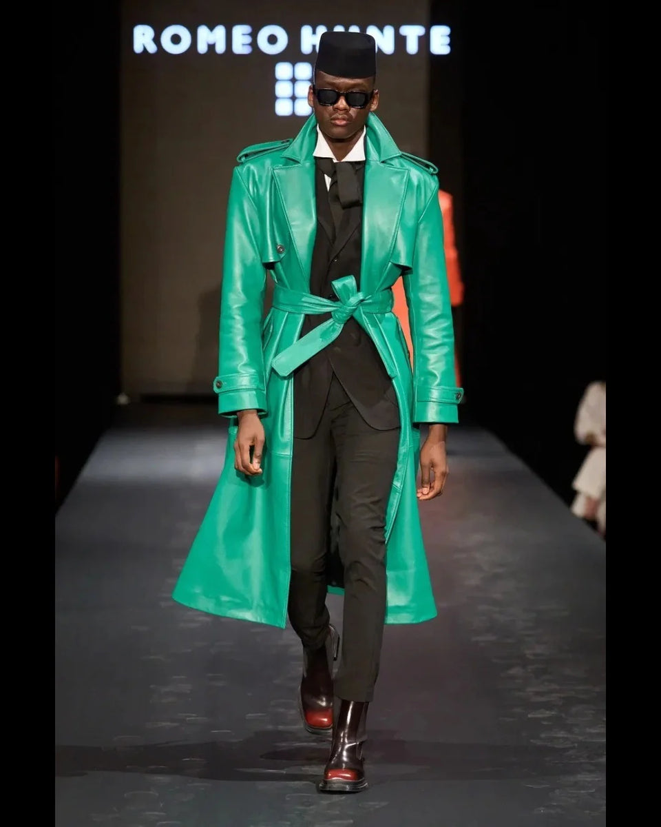 The Fulton Trench Coat PRE-ORDER F'26 - Green – Romeo Hunte