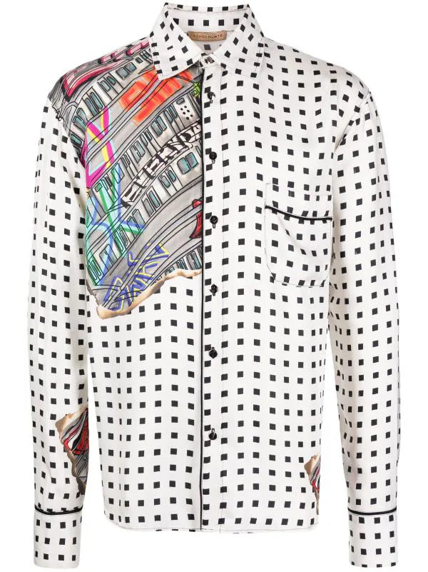 Versace silk shirt clearance mens replica