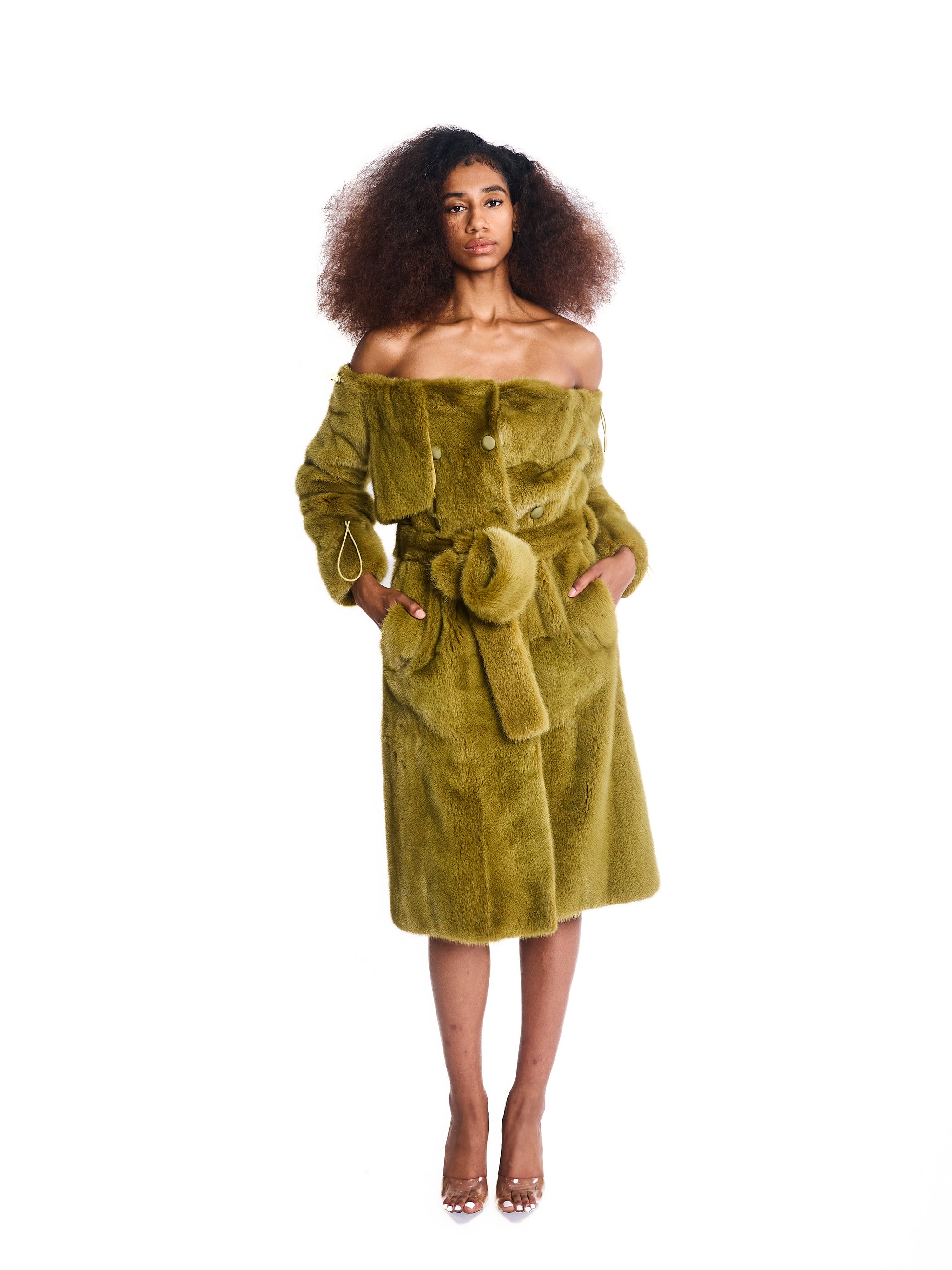 slim fit dress slacks Faux Fur Coat Womens | Hooded Camo Cat